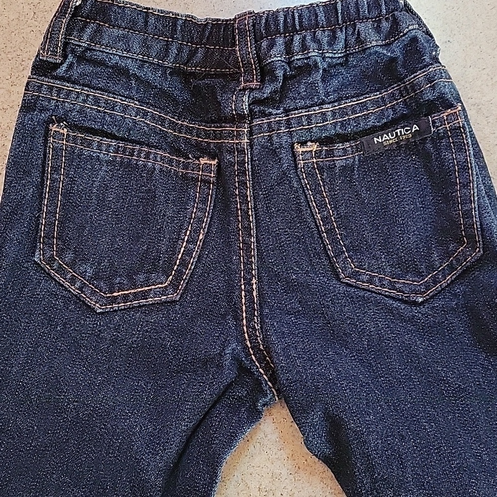 Nautica Blue Denim Jeans Size 12 Months - Picture 5 of 6